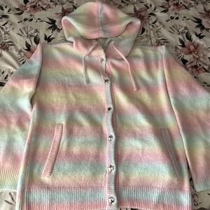 Pastel rainbow knit sweater
